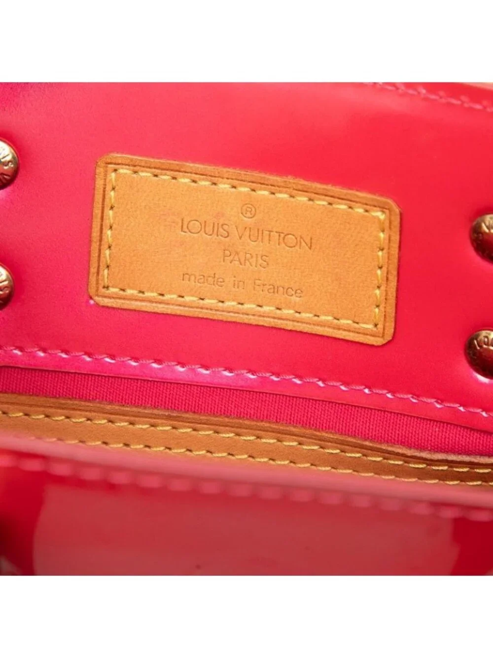 Louis Vuitton Monogram Vernis Reade PM Handbag Pink Patent Leather